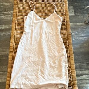 bebe Cream Slip Dress